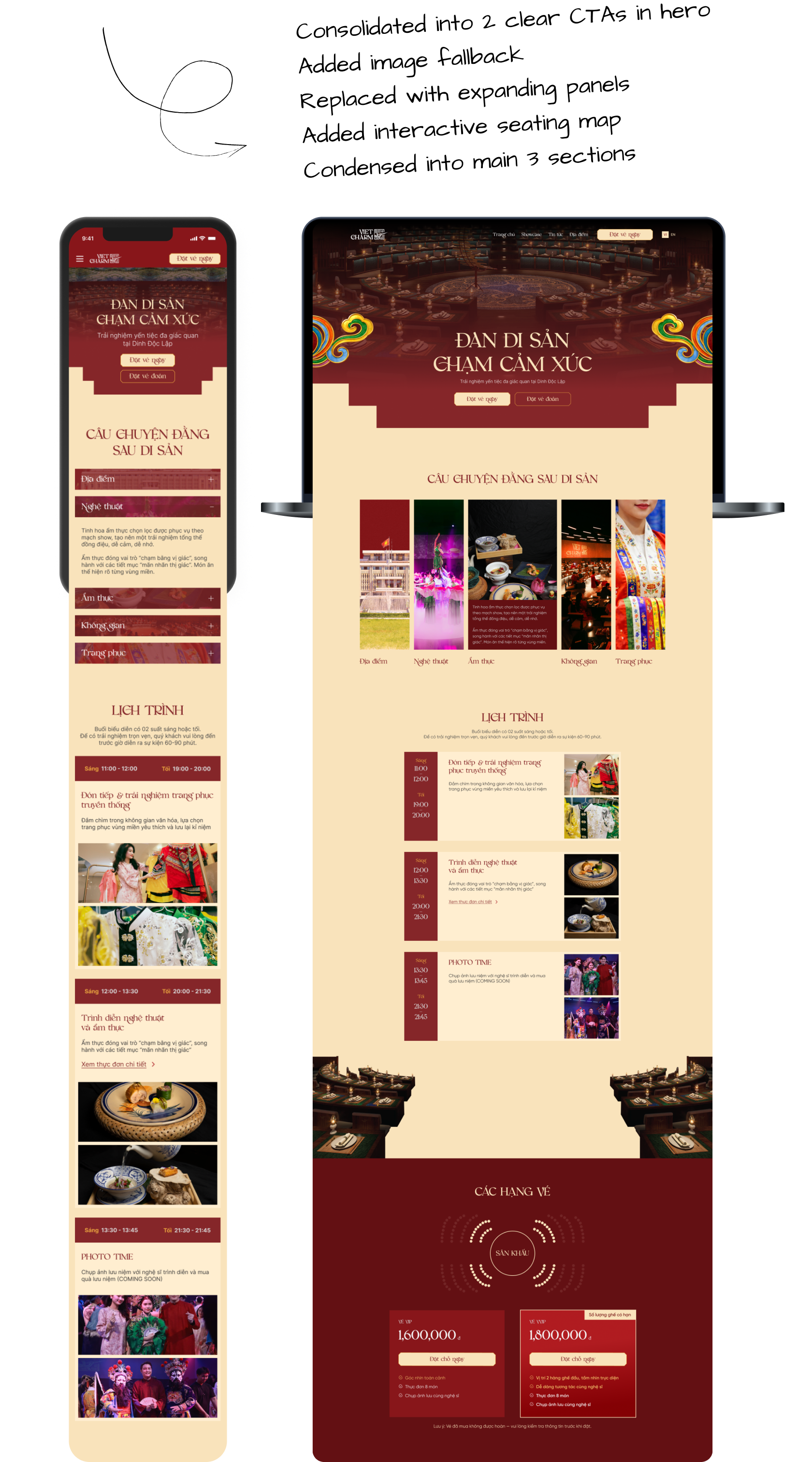 Homepage design